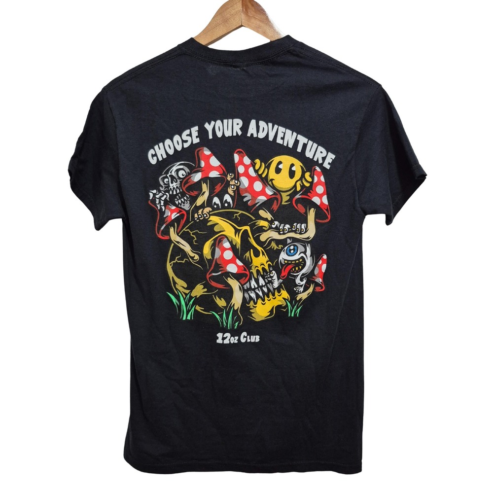 12 Oz club Choose Adventure Back Panel small TEE T SHIRT